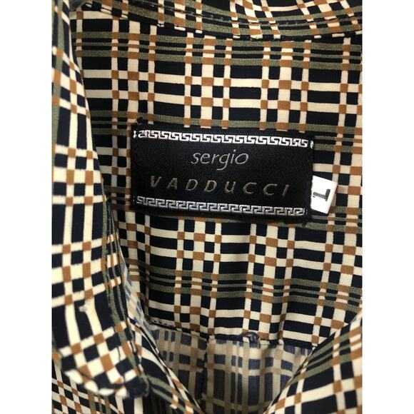 Sergio Vadducci Shirt Mens Large Long Sleeve Classic Western Button Up - Picture 2 of 6